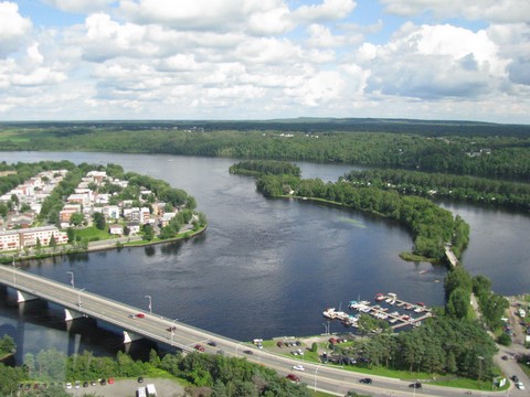 Rivière St-Maurice vue de la Tour Cité de l'énergie