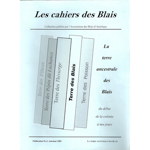 Collection Cahier des Blais #3